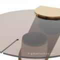 Table d'appoint Eclipse avec MDF